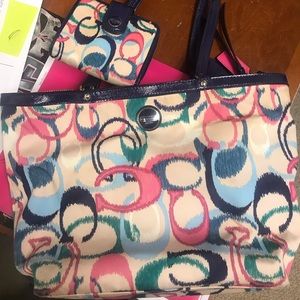 Coach bag and wallet